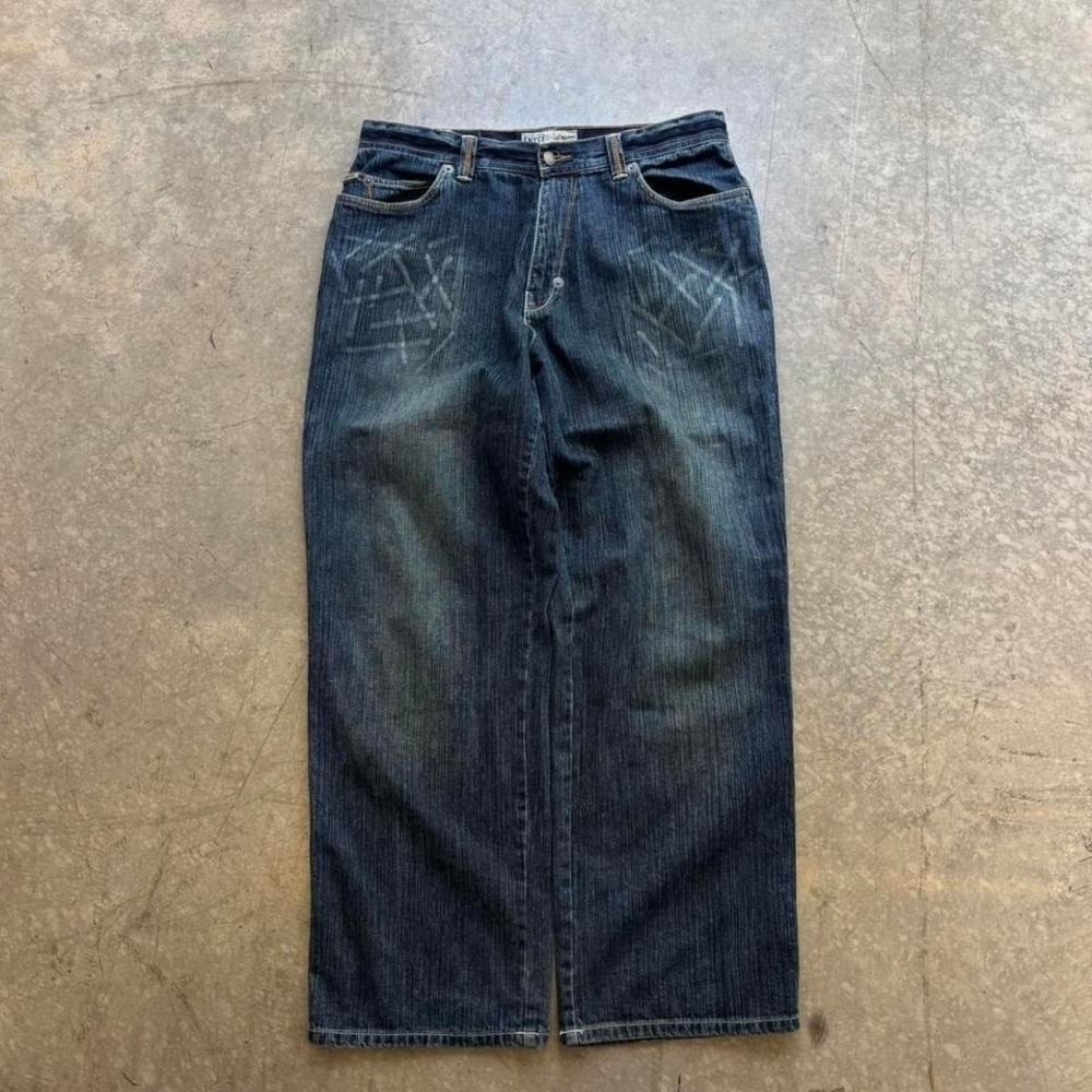 Y2k Enyce Distressed Baggy Skater Jeans Size 36